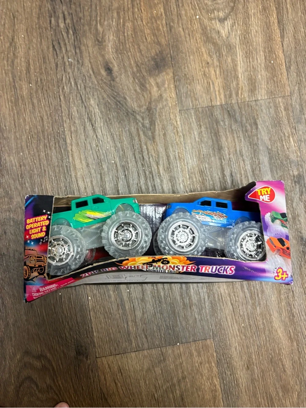 2 PK of Big Wheel Monster Trucks